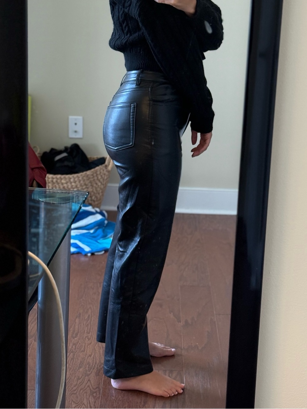 Wilfred Black Faux Leather Women’s Jeans